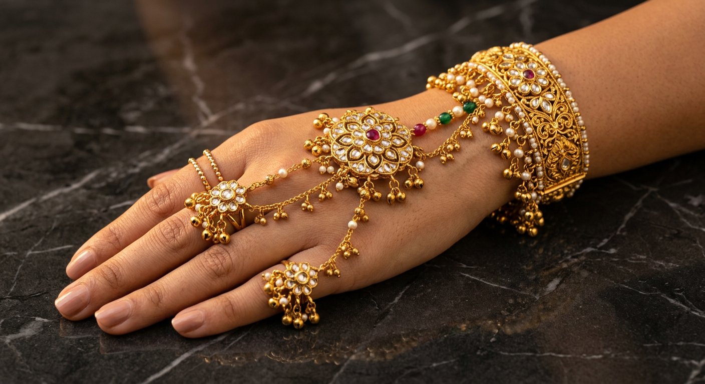 Kavya Hathphool Bracelet